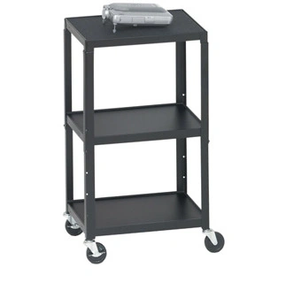 Bretford Mobile AV Cart with 4-Inch Wheels in Black  Adjustable Design