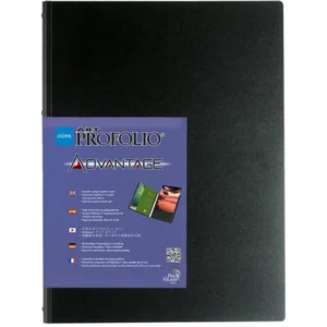 Itoya Profolio Advantage Art Display and Presentation Book (23.4 x 16.5 Inches, Black)