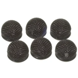 Sony ADR77B - Pack of 6 Black Metal Microphone Windscreens