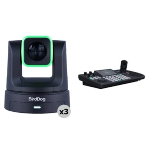 BirdDog X5 Ultra PTZ 3-Camera Bundle with KBD Controller in Black