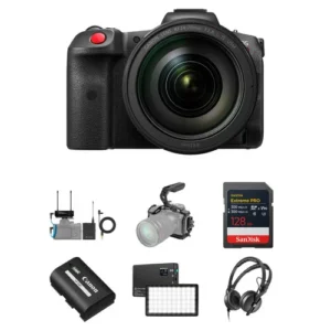 Canon RF 24-70mm Lens & EW-DP Wireless Mic Kit for EOS R5 C Mirrorless Cine Camera