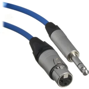 Canare Star Quad 40' XLR Female to 1/4 TRS Male Cable (Blue, 3-Pin)