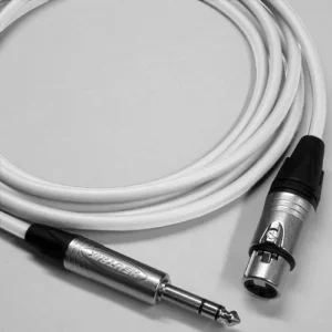 Canare Star Quad 50' XLR Female to 1/4 TRS Male Audio Cable (White)