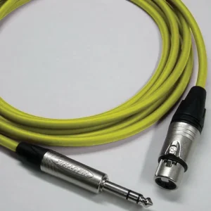 Canare Star Quad 50' XLR Female to 1/4 TRS Male Cable (Yellow, 3-Pin)