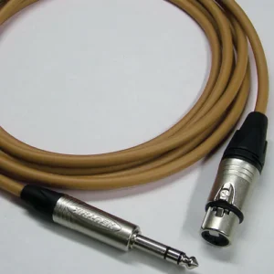 Canare Star Quad 100-Foot XLR Female to 1/4 TRS Male Audio Cable (Brown)