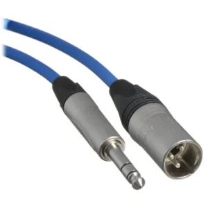 Canare Star Quad 40-Foot Blue XLR Male to 1/4 TRS Male Audio Cable