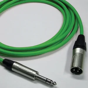 Canare Star Quad 40-Foot XLR Male to 1/4 TRS Male Cable in Green