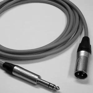 Canare Star Quad 50-Foot XLR Male to 1/4 TRS Male Audio Cable (Gray)