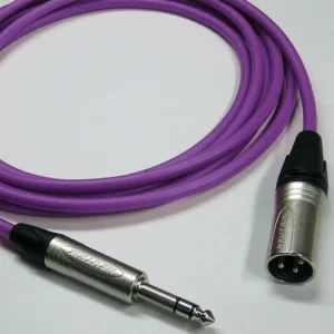 Canare Star Quad 50' XLR Male to 1/4 TRS Male Audio Cable (Purple)