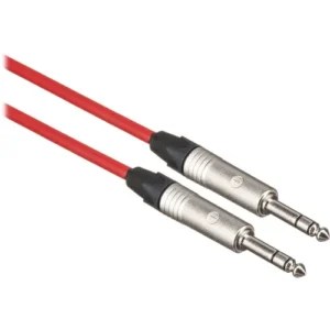 Canare Star Quad 1/4 TRS Male to Male Audio Cable (Red, 40 Feet)