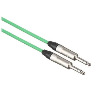 Canare Star Quad 100' Green 1/4 TRS Male to Male Audio Cable