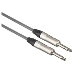 Canare Star Quad 1/4 TRS Male to Male Audio Cable (Grey, 100 Feet)