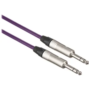 Purple Canare Star Quad 100' 1/4 TRS Male to Male Audio Cable