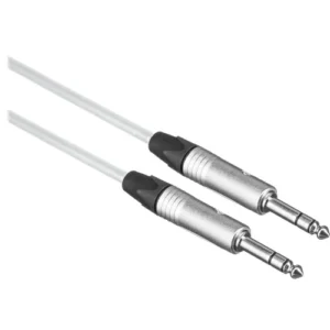 Star Quad 1/4 TRS Male to Male Cable by Canare (100 Feet, White)