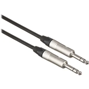 Canare Star Quad 1/4 TRS Male to Male Audio Cable (Black, 100 Feet)