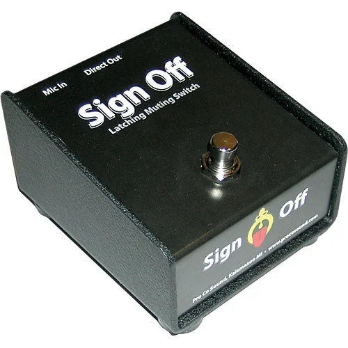 Pro Co Sound Mic Switch Box - On/Off Sign Off Control