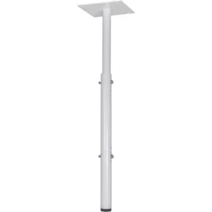 White Chief CMA100W 8-Inch Ceiling Mount Plate with 1.5-Inch Adjustable NPT Column