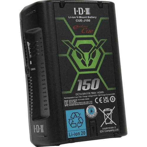 IDX CUE-J150 V-Mount Battery with 143Wh Capacity  Advanced System Technology - Image 4