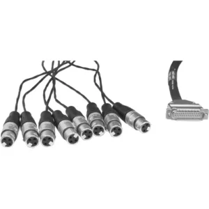 Pro Co Sound DB25 to 8x XLR Female Multitrack Cable, 20 Feet