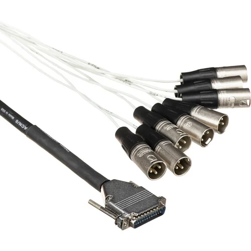 Pro Co Sound DB25 to 8 XLR Male Multitrack Cable 20 Feet