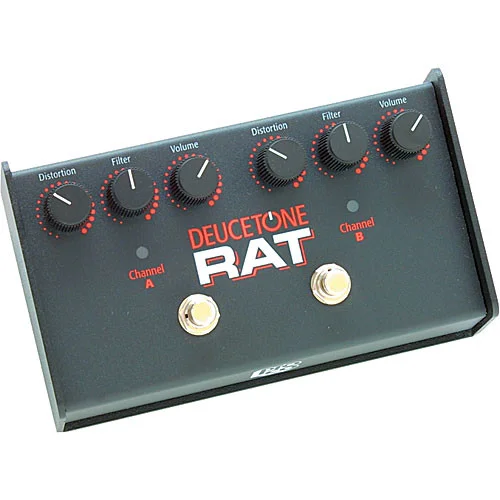 Dual-Channel Deucetone RAT Guitar Distortion Pedal  Pro Co Sound Analog Effects