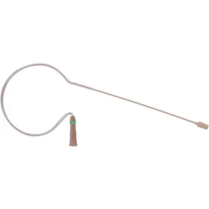 TOA Wireless Transmitter Compatible Countryman E6 Omni Directional Earset Microphone, Medium Sensitivity, Includes Removable 1mm Cord and TA4F Plug (Tan)