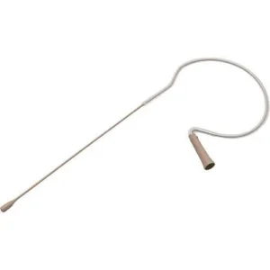 TOA Wireless Transmitter Compatible Countryman E6 Omni Directional Earset Microphone, High Overload Protection, 1mm Detachable Cable with TA4F Connector (Beige)