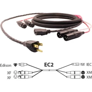 Pro Co Sound EC2 Dual AC and Audio Combination Cable (75 Feet)