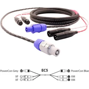 Pro Co Sound EC5 Dual AC and Audio Combination Cable (50 Feet)