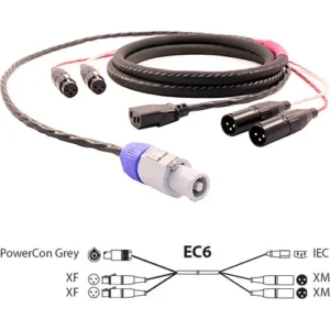 Pro Co Sound EC6 Siamese Twin AC and Audio Combination Cable (50 Feet)