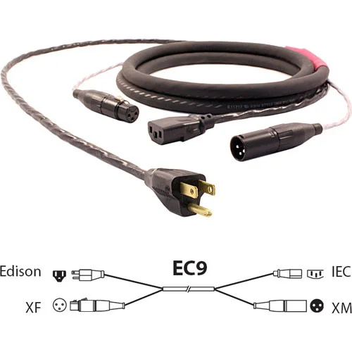 Pro Co Sound EC9 Siamese Twin AC and Audio Combination Cable (25 Feet)