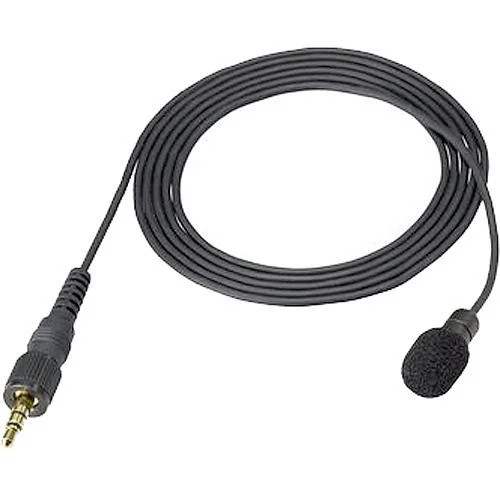 Sony ECM-V1BMP Black Omnidirectional Lavalier Mic Featuring Secure 3.5mm Locking Connector