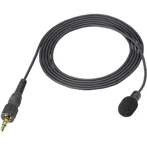 Sony ECM-V1BMP Black Omnidirectional Lavalier Mic Featuring Secure 3.5mm Locking Connector