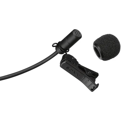Sony ECM-V1BMP Black Omnidirectional Lavalier Mic Featuring Secure 3.5mm Locking Connector - Image 2