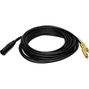 15-Foot PSC XLR Male to Dual RCA Male Audio Cable