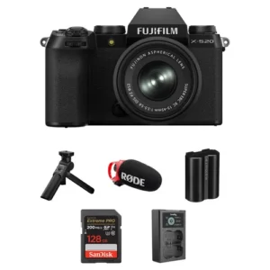 FUJIFILM X-S20 Mirrorless Digital Camera with 15-45mm Lens & Creator Accessories Bundle