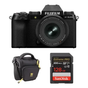 FUJIFILM X-S20 Mirrorless Digital Camera with 16-50mm f/2.8-4.8 Zoom Lens and Starter Accessory Kit