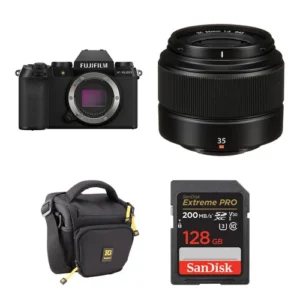 FUJIFILM X-S20 Mirrorless Digital Camera with 35mm f/2 Lens and Starter Kit