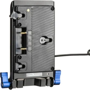 RED KOMODO Gold Mount Battery Plate with 15mm Rod Mount - Dual D-Tap Outputs by IndiPRO Tools