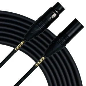 Mogami Gold Studio XLR Male to Female Microphone Cord (100 Feet, Black)
