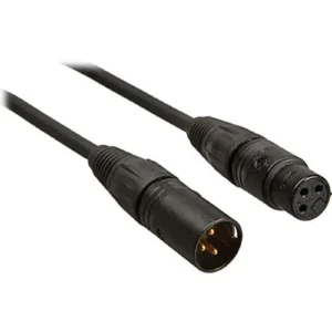 Mogami Gold XLR Male to Female Microphone Cable (10 Feet, Black) for Studio Use