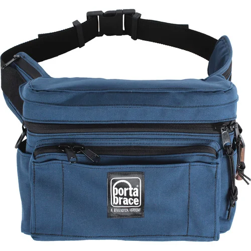 PortaBrace Large HIP-3 Signature Blue Hip Pack for Compact Camcorders and Gear