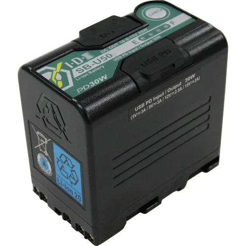 Sony BP-U IDX SB-U50 PD 48Wh Battery Kit with UC-PD1 Pocket Fast Charger Power Supply - Image 2