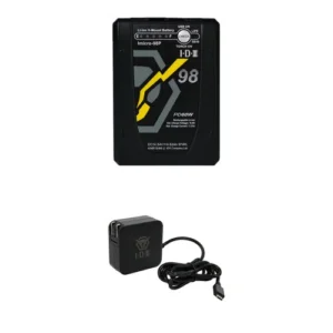 IDX Imicro-98P 97Wh Mini V-Mount Battery Kit with UC-PD1 Pocket Fast Charger and Power Supply