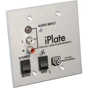 Pro Co Sound iPlate - Wall Mount Interface for Portable Audio Players