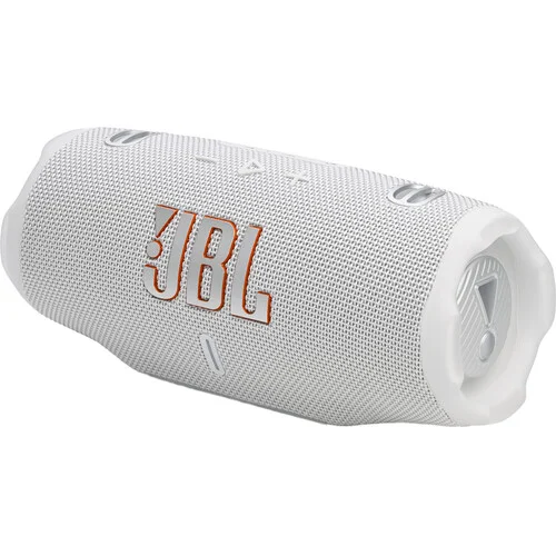 JBL Charge 6 Wireless Portable Speaker in White - Image 3