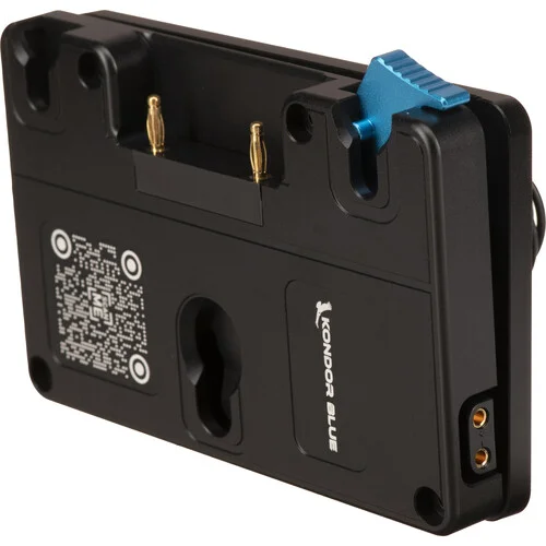 Gold Battery Plate by Kondor Blue for Blackmagic URSA Mini in Raven Black - Image 2