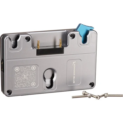Gold Battery Plate by Kondor Blue for Blackmagic URSA Mini in Space Gray
