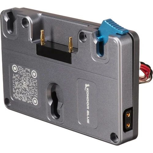Gold Battery Plate by Kondor Blue for Blackmagic URSA Mini in Space Gray - Image 2