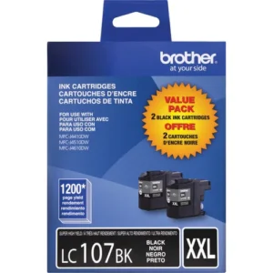 Brother LC1072PKS 2-Pack Innobella High-Capacity Black Ink Cartridges